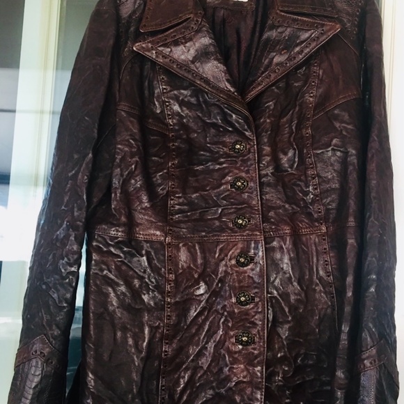 Alan Michael custom made leather coat - Picture 5 of 10